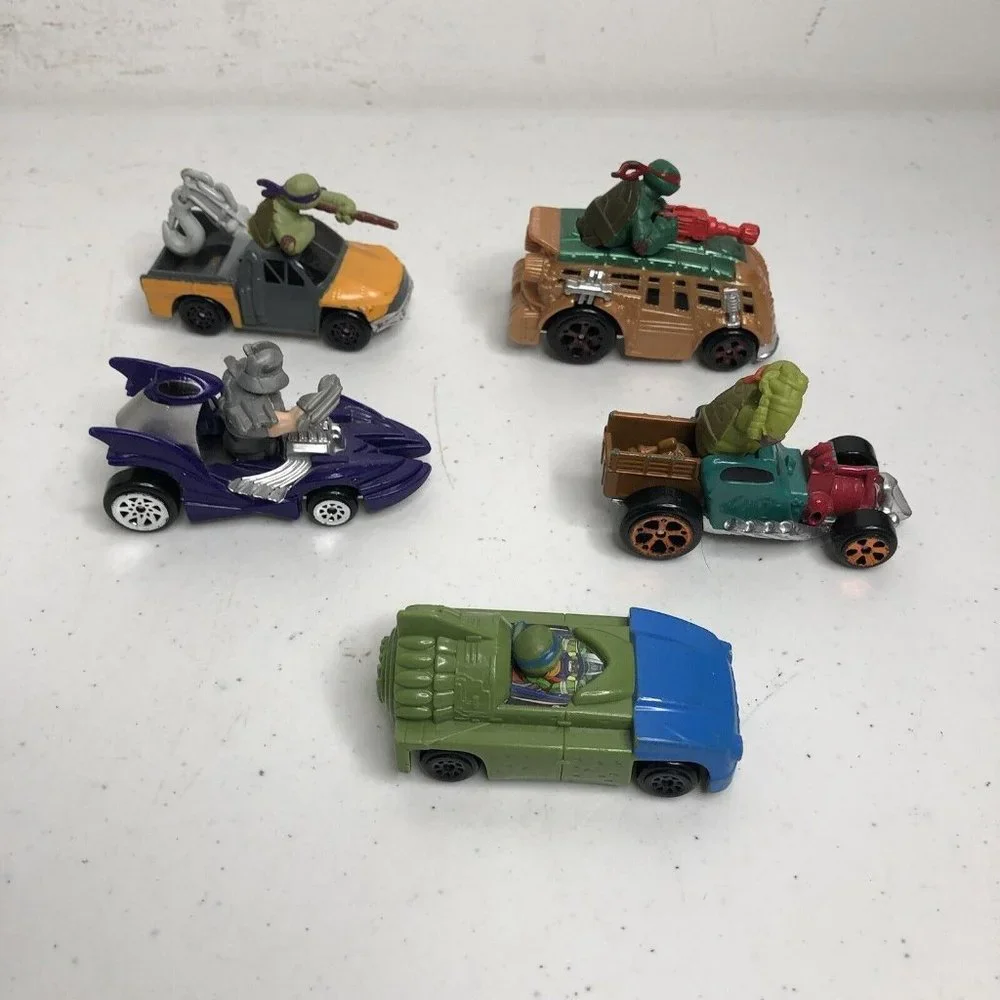 Playmates TMNT Teenage Mutant Ninja Turtles Lot of 5 Cars - Picture 2 of 5